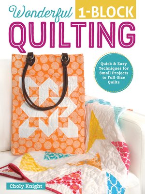 cover image of Wonderful One-Block Quilting